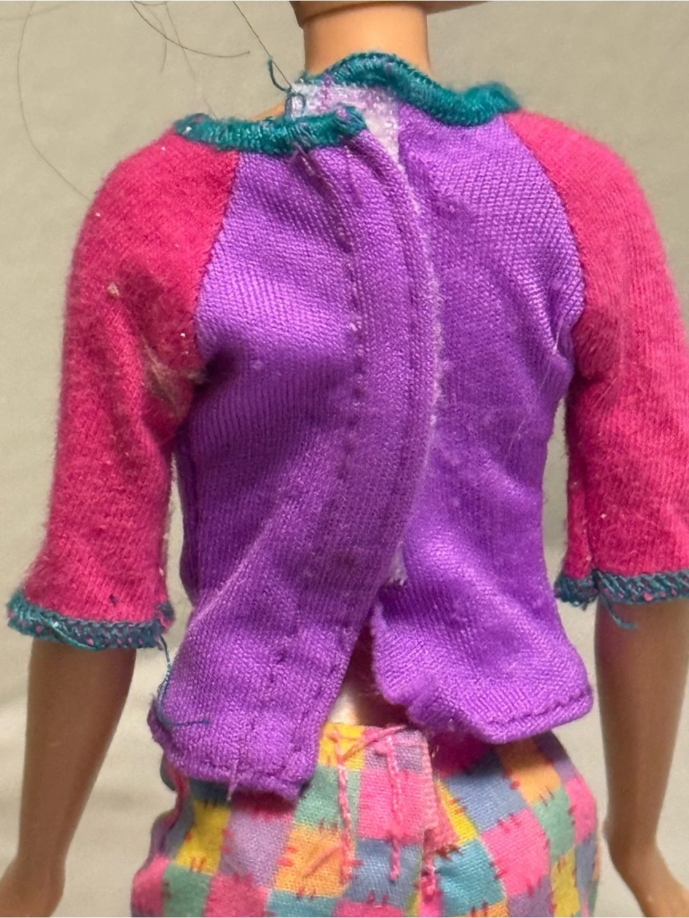 Barbie Mattel Stacy size purple beach top